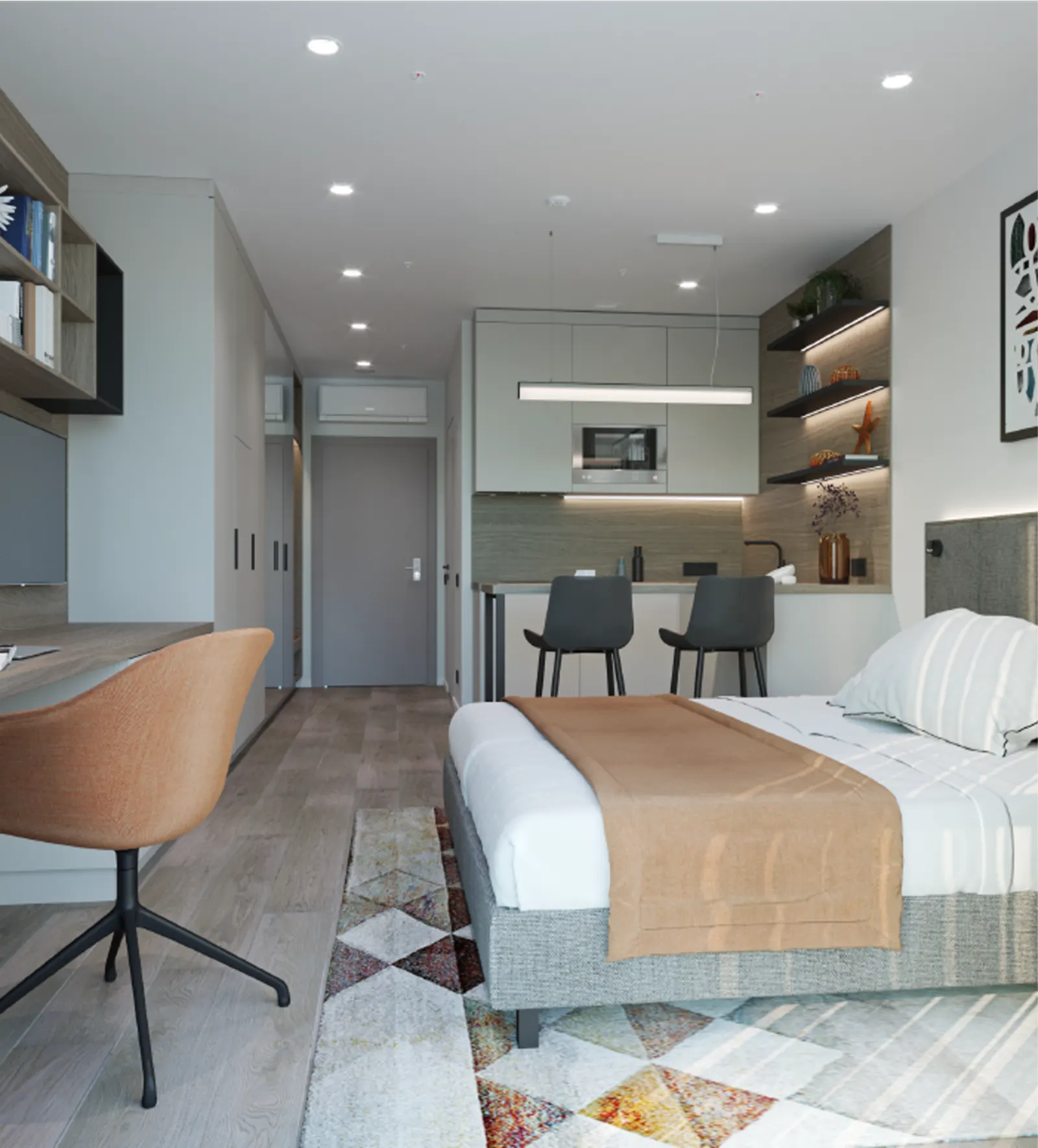 Park Lane-də Studiya, 35.5 m² — 4