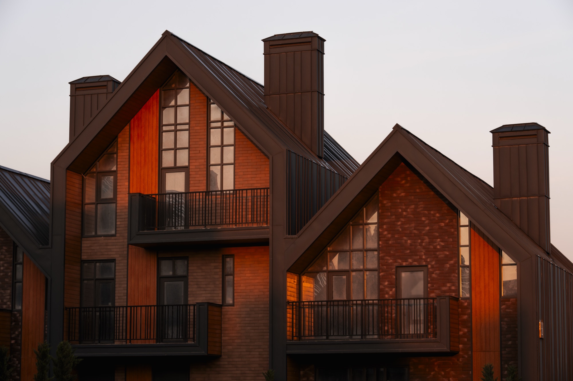 Sea Breeze residences at sunset